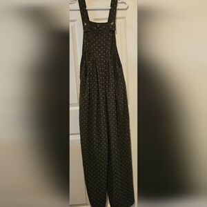 SHEIN Black Maxi Skirt with Polka Dots
